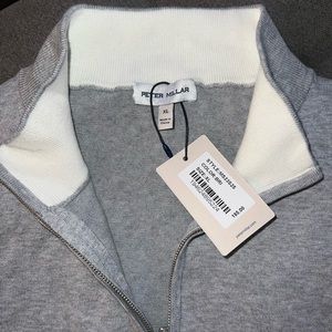 PETER MILLAR Crest Quarter-Zip Cotton Blend Sweater *BRAND NEW - with tags*